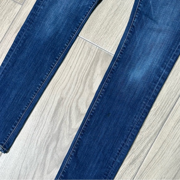 7 FOR ALL MANKIND 7FAM ROXANNE Whiskered Low Rise Skinny Jeans 27 - Picture 6 of 12